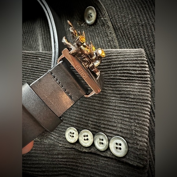 FENDI Italy Women’s Jeweled Antler Belt IT 40 - Picture 3 of 6